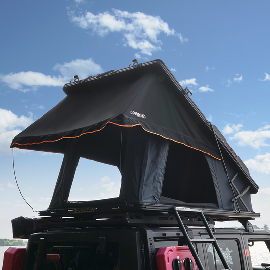 OPENROAD Aluminum Hard Shell Roof Top Tent-PeakRoof LT Series  openroad4wd.com Pickup in Store  