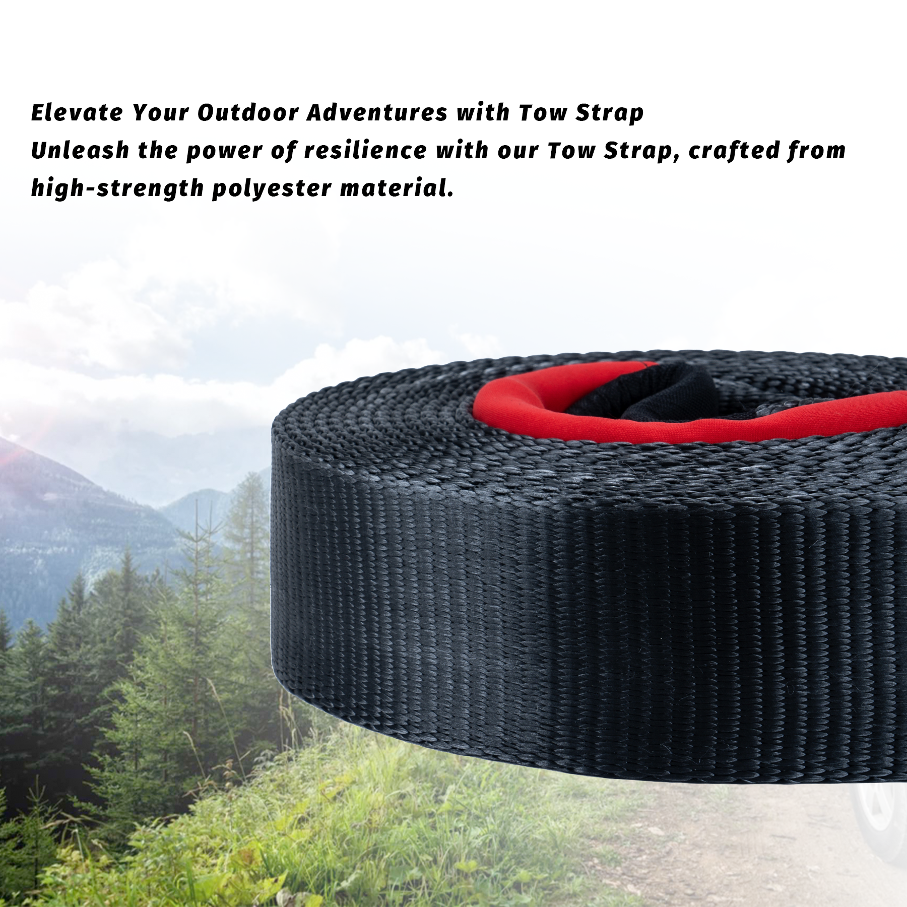 OPENROAD Nylon Heavy Duty Tow Strap Recovery Strap 3" x 30 ft (30,000 lbs) Snatch Strap,  Storage Bag  openroad4wd.com   