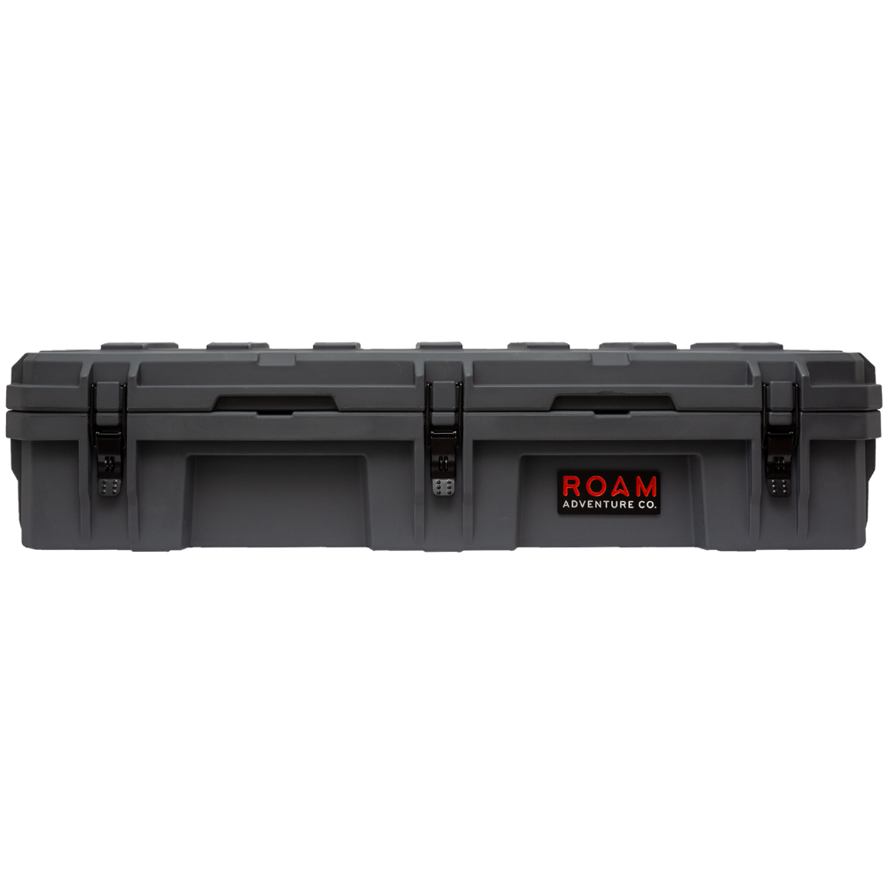 95L Rugged Case — large low-profile durable storage box in Slate gray color
